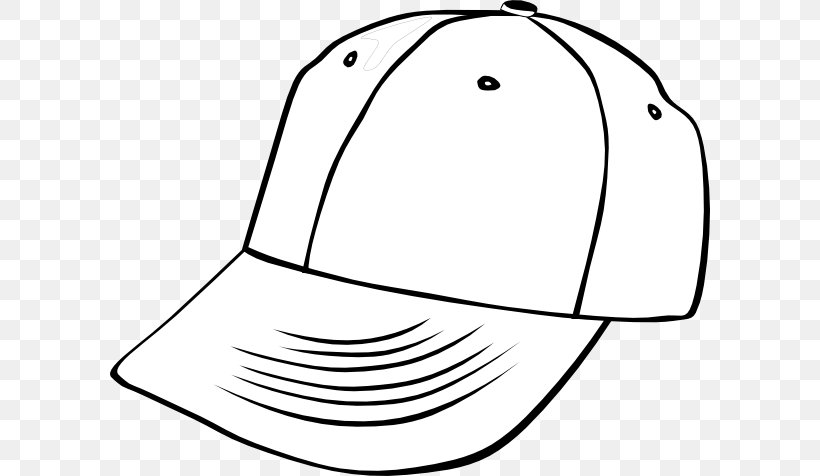 Baseball Cap Hat Clip Art, PNG, 600x476px, Cap, Area, Baseball, Baseball Cap, Black And White Download Free