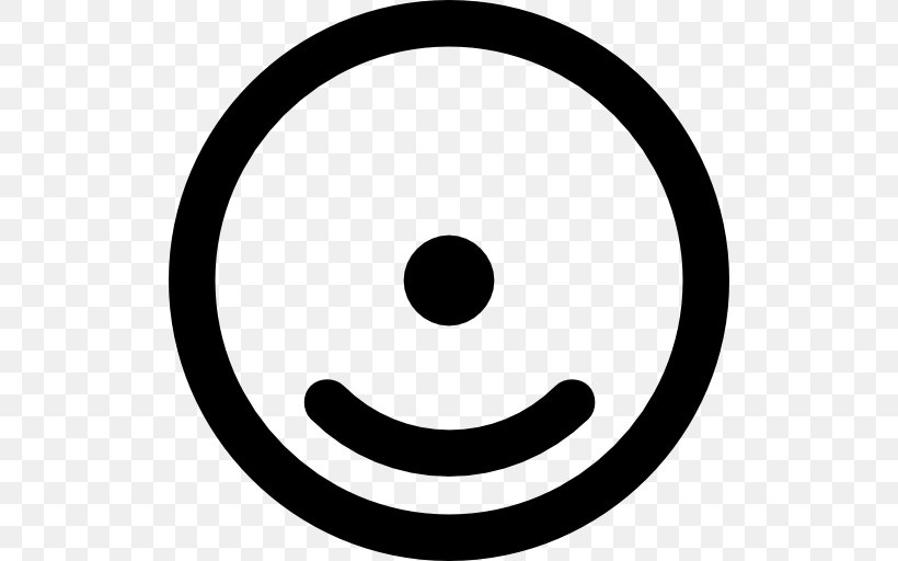 Smiley Emoticon, PNG, 512x512px, Smiley, Area, Black And White, Button, Emoticon Download Free