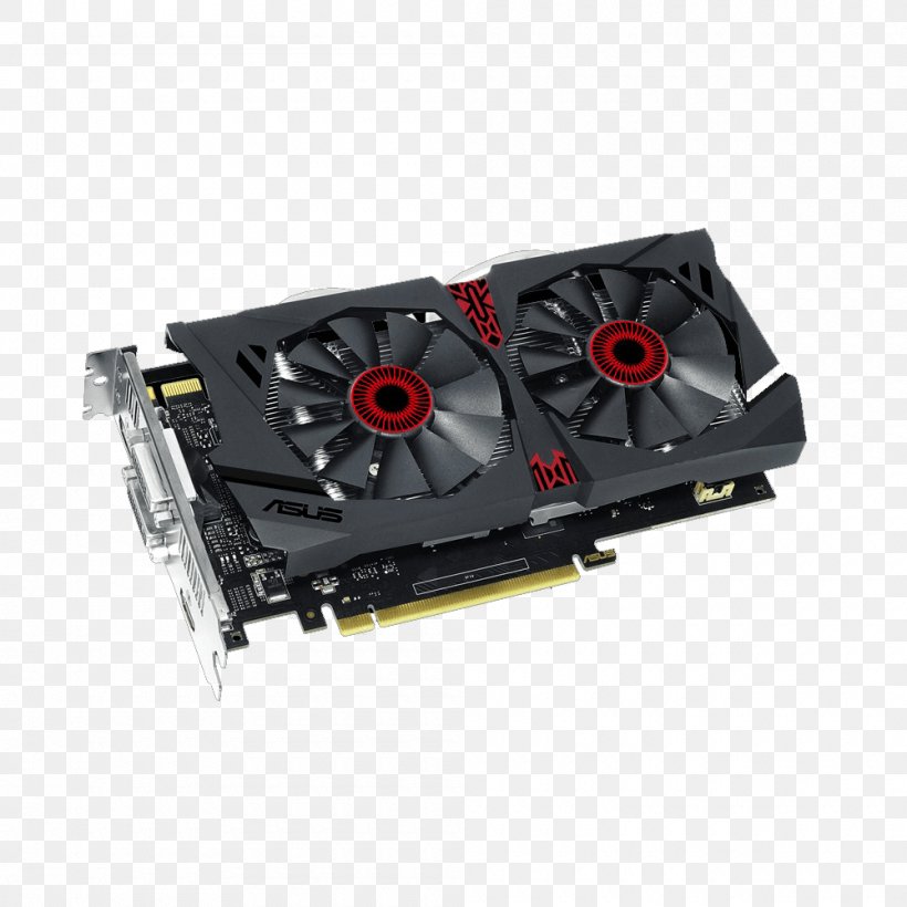 Graphics Cards & Video Adapters NVIDIA GeForce GTX 950 GDDR5 SDRAM ASUS, PNG, 1000x1000px, Graphics Cards Video Adapters, Asus, Benchmark, Computer Component, Computer Cooling Download Free