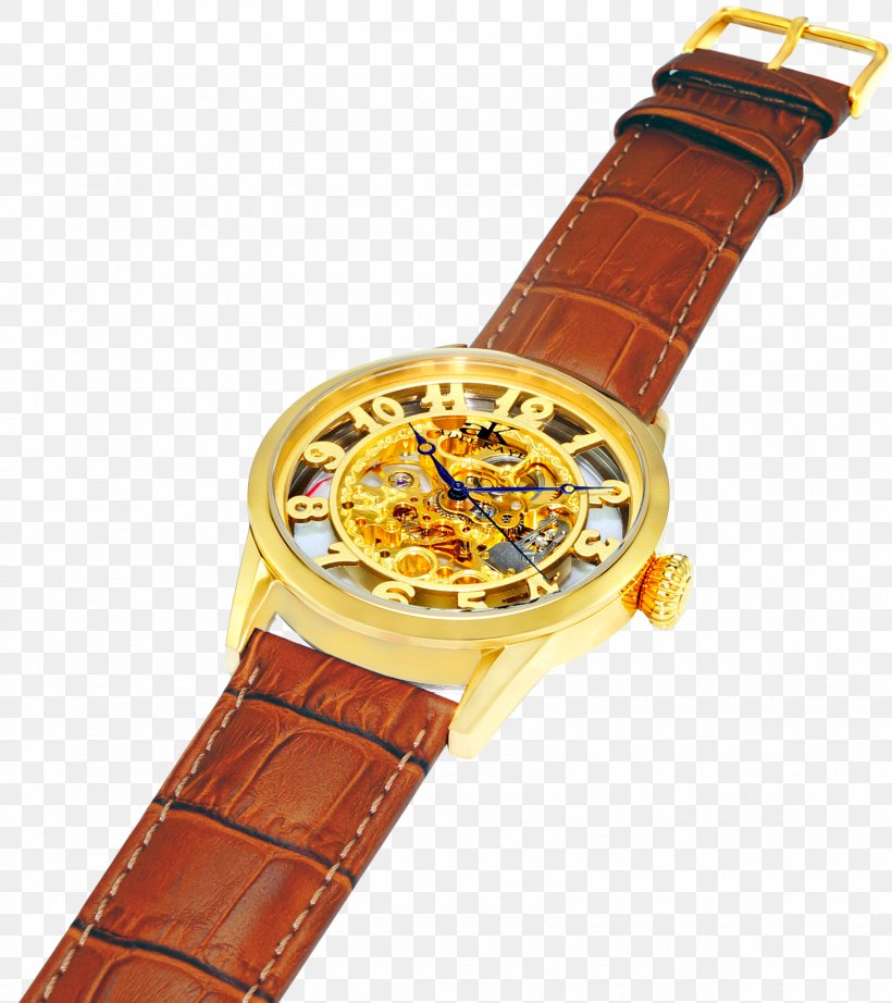 Watch Strap Brown Metal, PNG, 1600x1800px, Strap, Brown, Dial, Gold, Leather Download Free