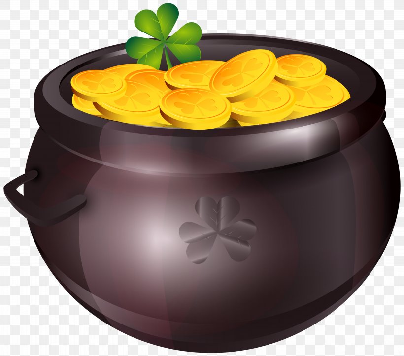 Gold Saint Patrick's Day Clip Art, PNG, 6108x5391px, Gold, Cartoon, Chemical Element, Cookware And Bakeware, Dish Download Free