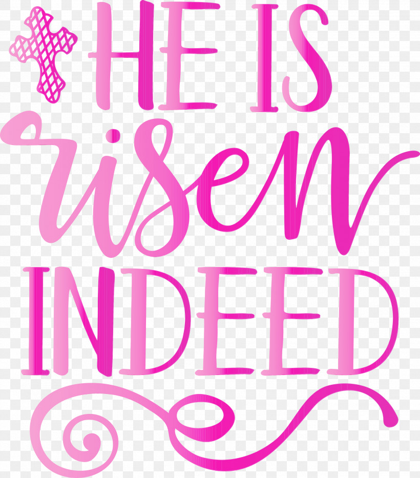 Pink Text Font Magenta Line, PNG, 2635x3000px, He Is Risen, Jesus, Line, Magenta, Paint Download Free