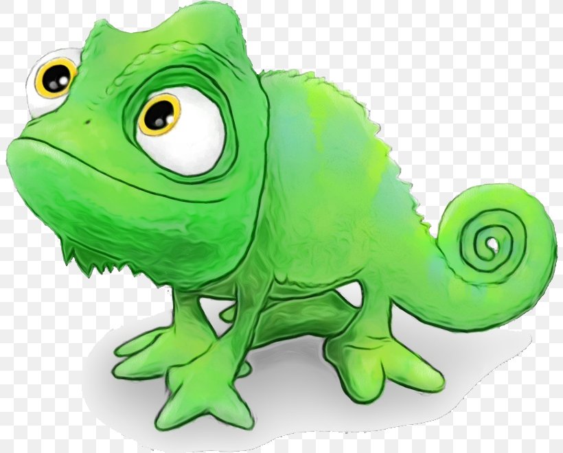 Green Iguania Lizard Cartoon Chameleon, PNG, 806x660px, Watercolor, Animal Figure, Cartoon, Chameleon, Green Download Free