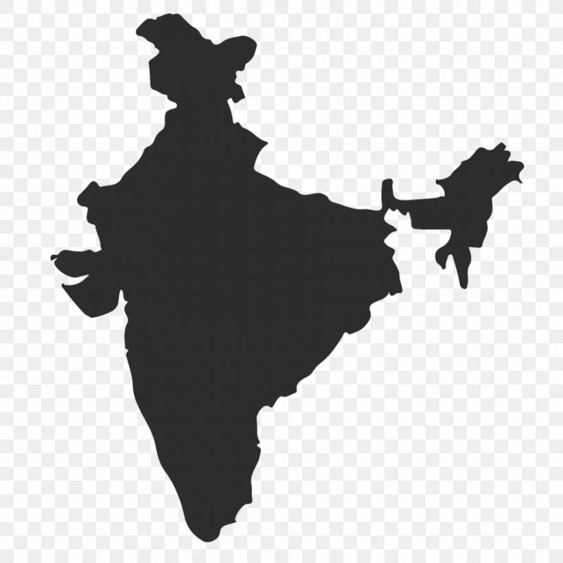 India Blank Map, PNG, 900x900px, India, Black And White, Blank Map, Drawing, Map Download Free