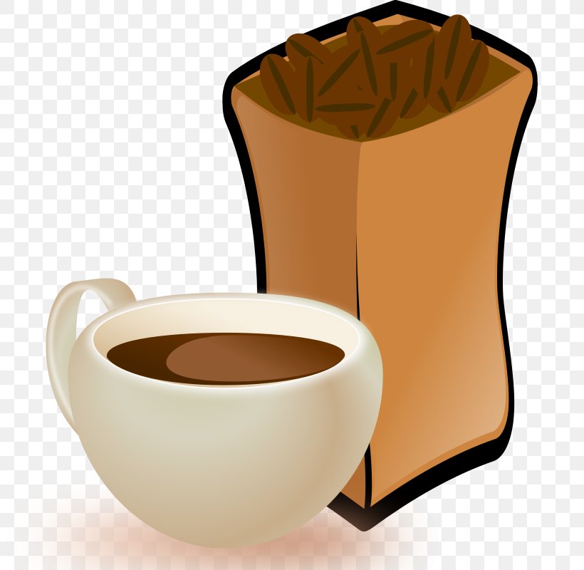 Coffee Bean Latte Cafe Clip Art, PNG, 800x800px, Coffee, Bean, Cafe, Caffeine, Coffea Download Free