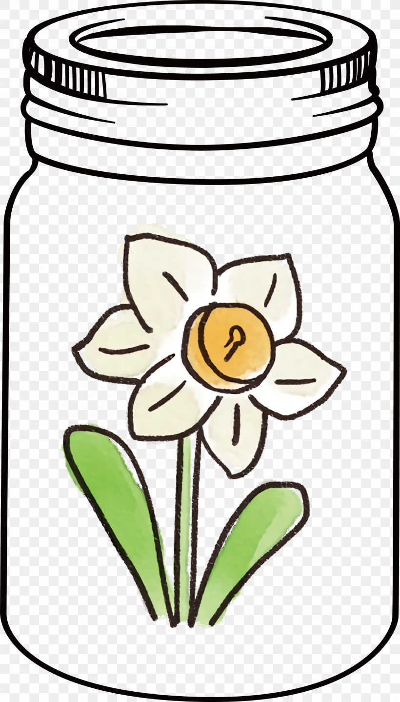 MASON JAR, PNG, 1710x2999px, Mason Jar, Cartoon, Cut Flowers, Flower, Petal Download Free