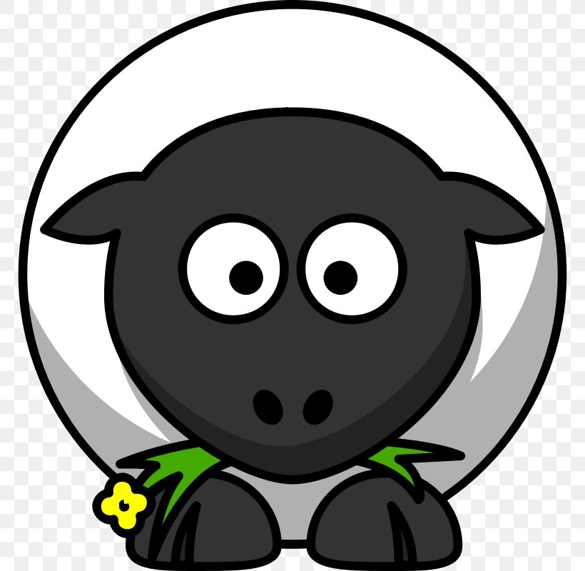 Sheep Cartoon Clip Art, PNG, 800x800px, Sheep, Black, Black And White, Black Sheep, Cartoon Download Free