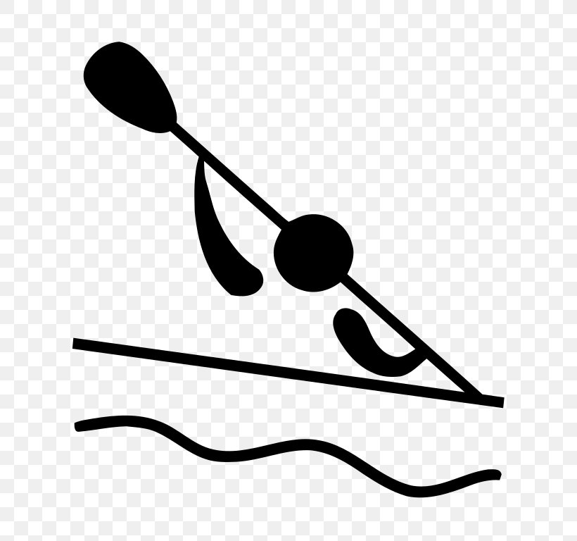 Canoeing And Kayaking At The Summer Olympics Clip Art: Transportation Canoe Slalom Clip Art, PNG, 768x768px, Canoe, Artwork, Black And White, Canoe Slalom, Canoeing Download Free
