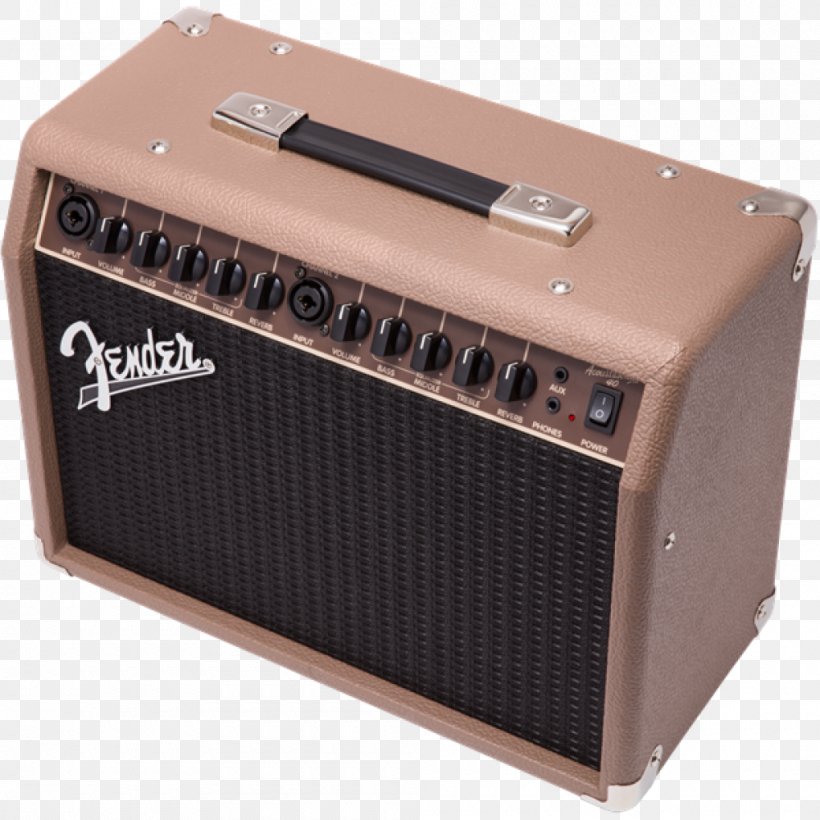 Guitar Amplifier Sound Box Acoustic Guitar Fender Musical Instruments Corporation Fender Acoustasonic 40, PNG, 1000x1000px, Watercolor, Cartoon, Flower, Frame, Heart Download Free