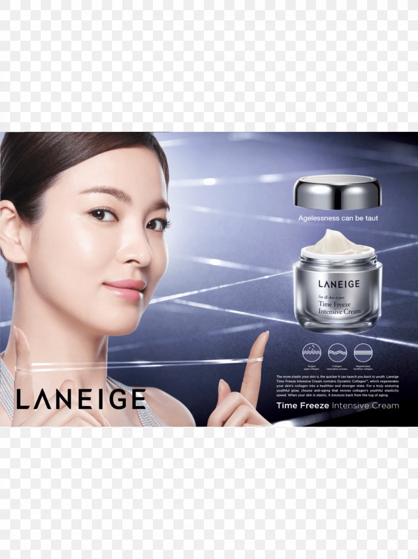 Song Hye-kyo LANEIGE Water Bank Moisture Cream_EX Anti-aging Cream LANEIGE Water Bank Moisture Cream_EX, PNG, 1000x1340px, Song Hyekyo, Advertising, Antiaging Cream, Beauty, Cheek Download Free