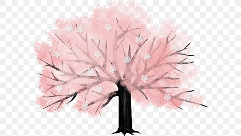 Cherry Blossom Tree Drawing, PNG, 600x462px, Cherry Blossom, Blossom, Cartoon, Croquis, Drawing Download Free
