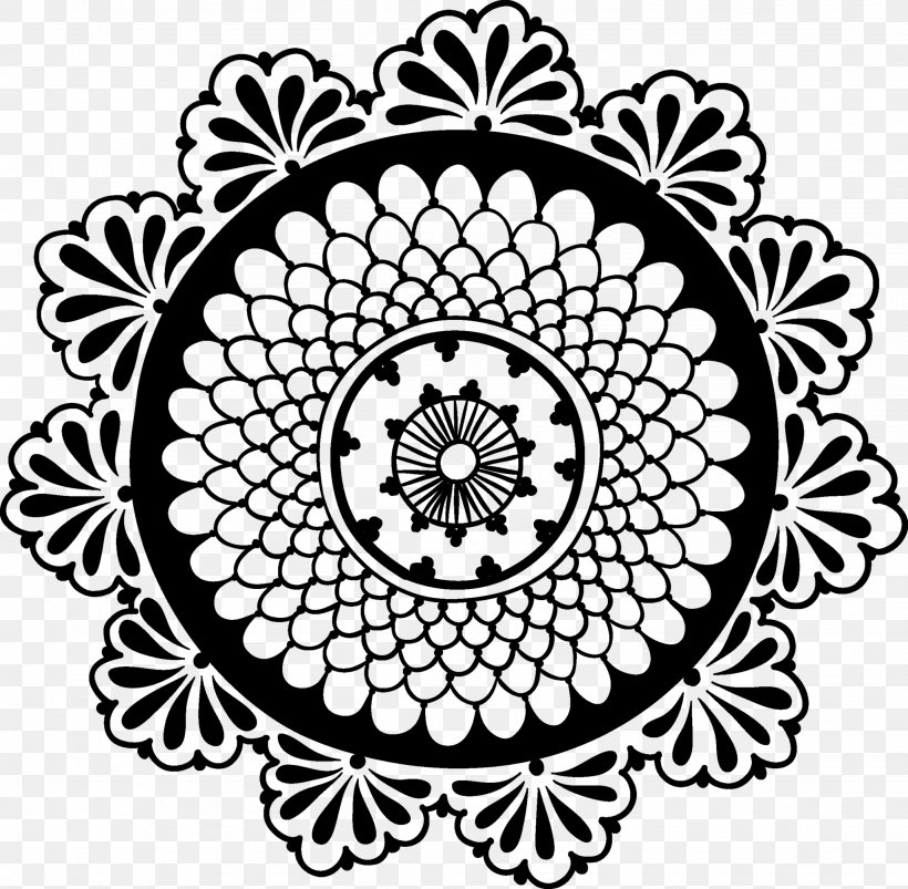 Mandala Coloring Book, PNG, 2048x2006px, Mandala, Area, Black And White, Coloring Book, Depositphotos Download Free