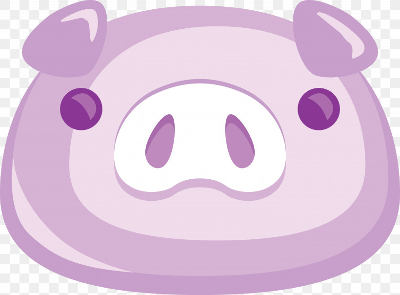 Pink Cartoon Purple Nose Violet, PNG, 3000x2212px, Pink, Animation, Cartoon, Circle, Head Download Free