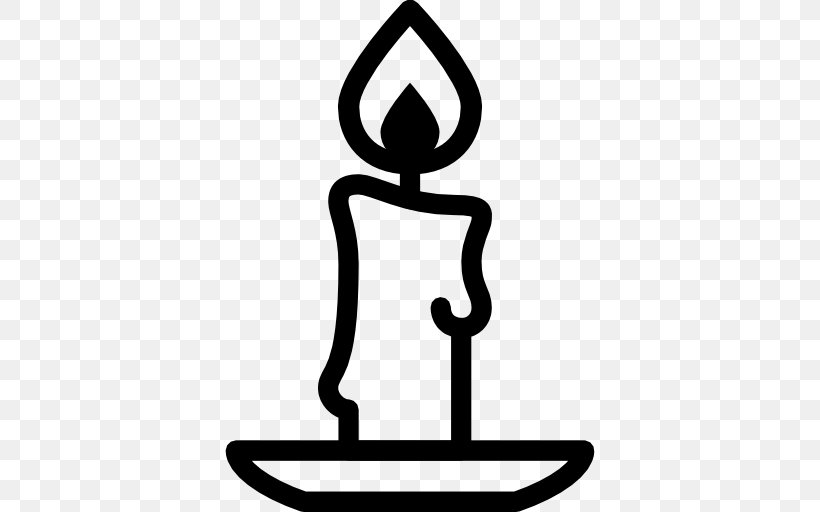 Candle Icon Design Clip Art, PNG, 512x512px, Candle, Area, Artwork, Black And White, Christmas Download Free