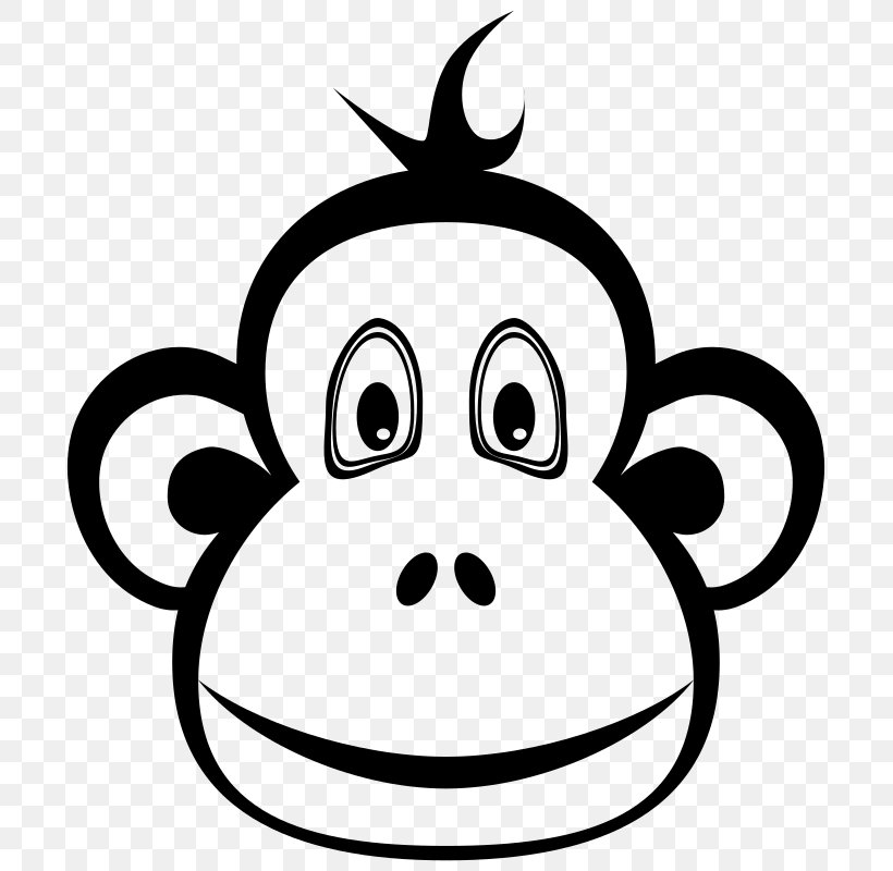 The Evil Monkey Primate Ape Clip Art, PNG, 733x800px, Evil Monkey, Animal, Ape, Artwork, Black And White Download Free