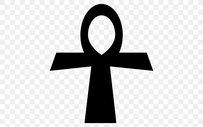 Ancient Egypt Ankh Egyptian Religious Symbol, PNG, 512x512px, Ancient Egypt, Ancient Egyptian Religion, Ankh, Black And White, Christian Cross Download Free