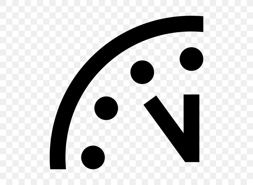 Doomsday Clock Bulletin Of The Atomic Scientists Midnight Time, PNG, 600x600px, Doomsday Clock, Alexander Langsdorf Jr, Black And White, Brand, Bulletin Of The Atomic Scientists Download Free