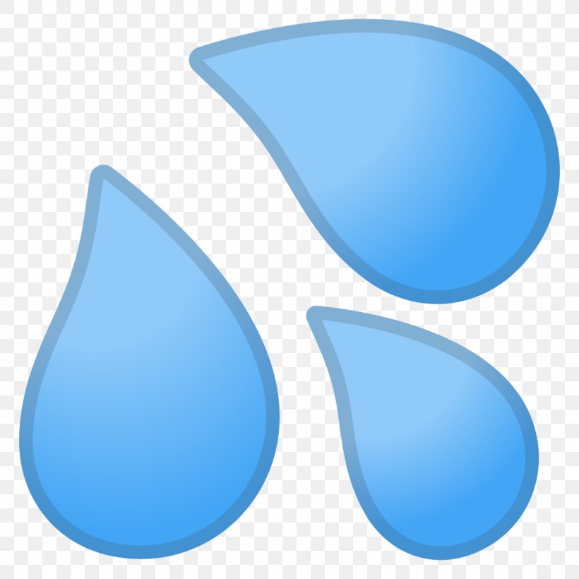 Emoji Perspiration Noto Fonts Meaning Text Messaging, PNG, 1024x1024px, Emoji, Azure, Blue, Drop, Emoticon Download Free