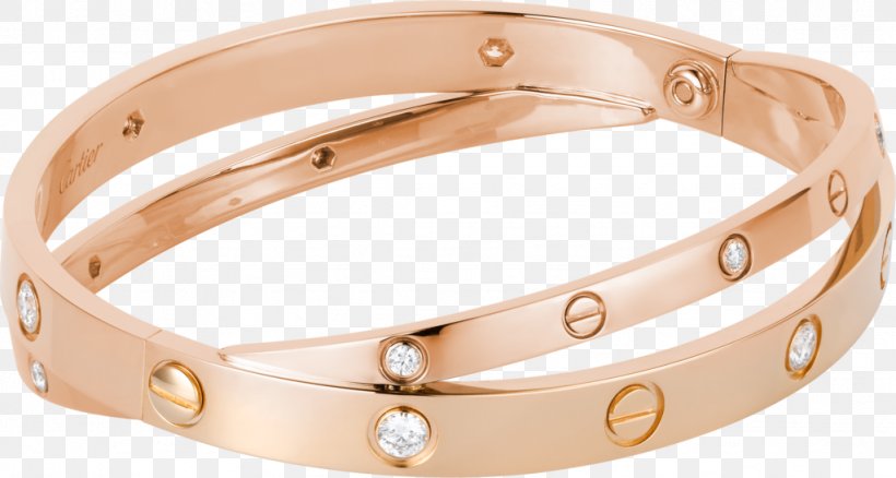 Love Bracelet Cartier Bangle Diamond Gold, PNG, 1024x548px, Love Bracelet, Bangle, Beige, Body Jewelry, Bracelet Download Free