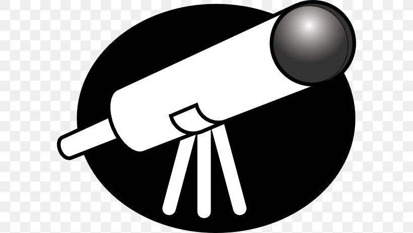 Telescope Free Content Clip Art, PNG, 594x462px, Telescope, Area, Astronomy, Black And White, Free Content Download Free