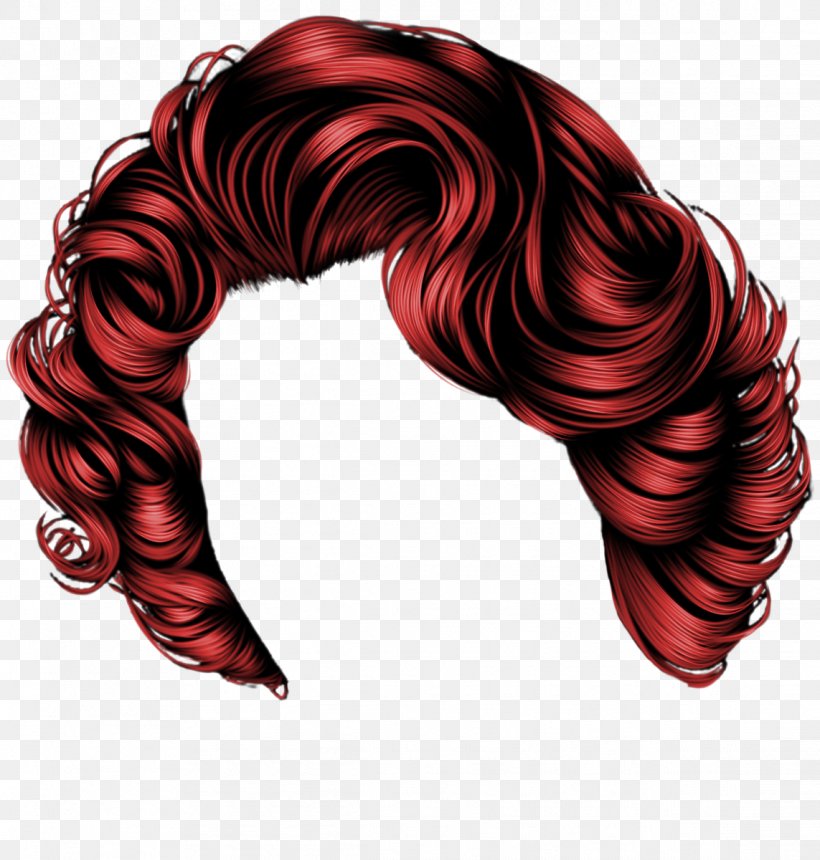 red hair wig clipart