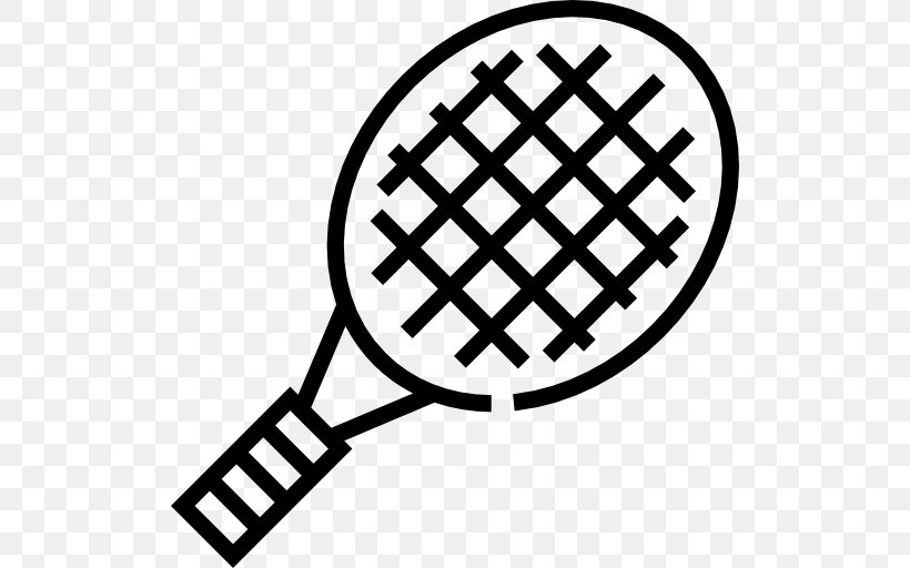 Badmintonracket Sport Tennis, PNG, 512x512px, Racket, Badminton, Badmintonracket, Ball, Black And White Download Free