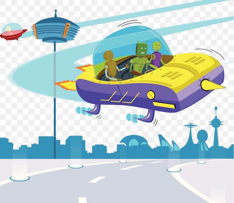 Future Science Fiction Illustration, PNG, 1878x1629px, Future, Cartoon, City, Futurism, Mode Of Transport Download Free