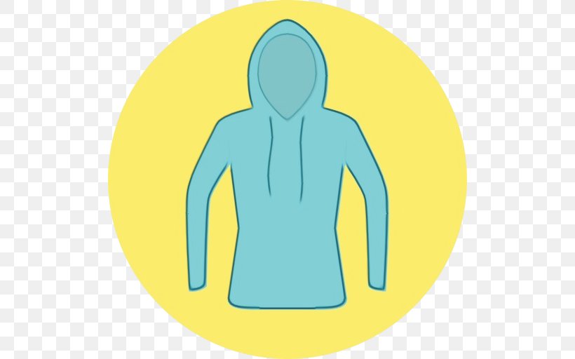 Yellow Green Turquoise Outerwear Sleeve, PNG, 512x512px, Watercolor, Green, Hood, Hoodie, Outerwear Download Free