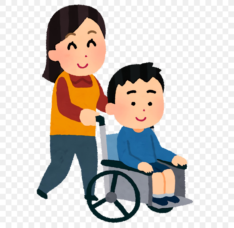 Cartoon Wheelchair Vehicle Child Sharing, PNG, 714x800px, Cartoon, Child, Riding Toy, Sharing, Vehicle Download Free