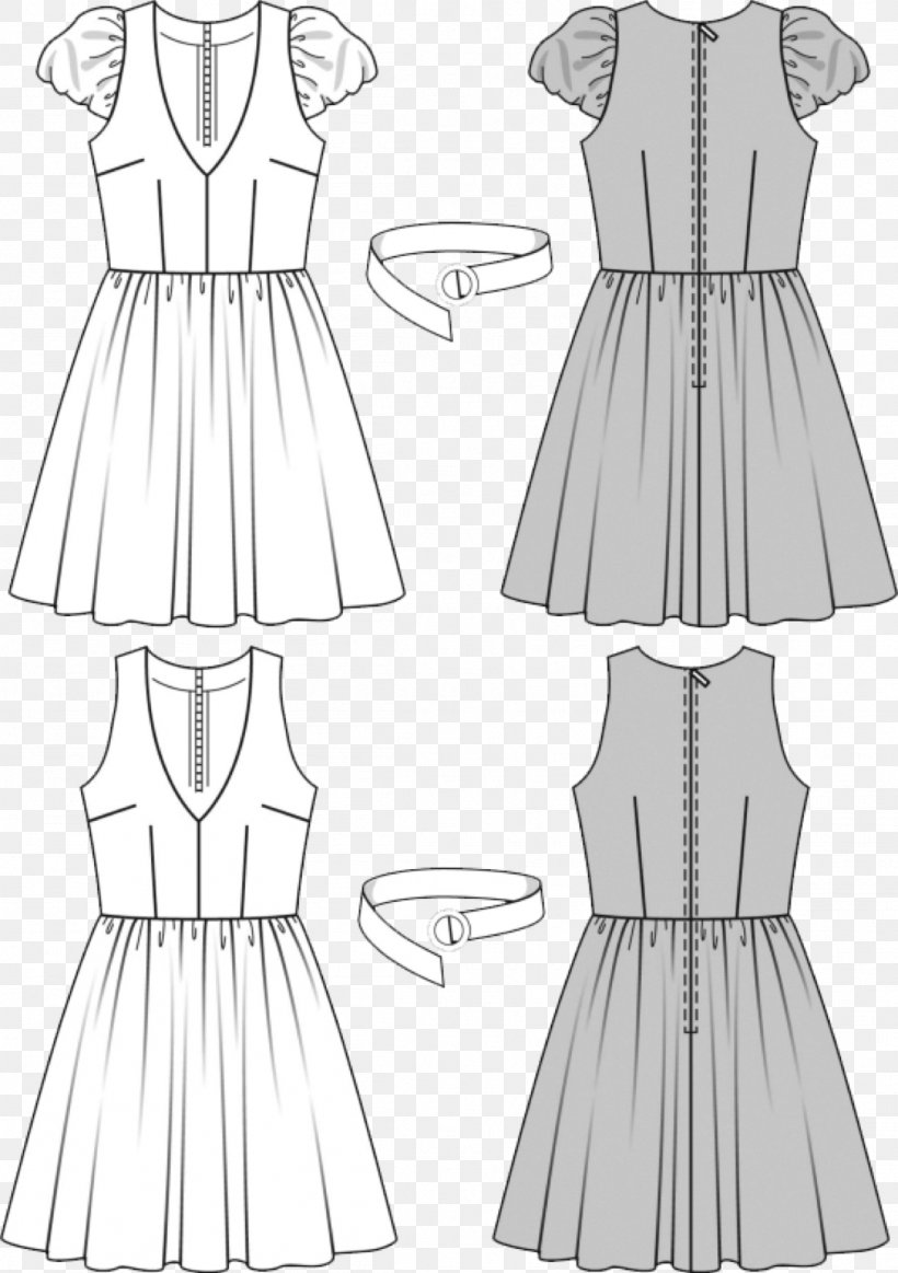 1950s Burda Style Dress Sewing Pattern, PNG, 1153x1636px, Watercolor, Cartoon, Flower, Frame, Heart Download Free