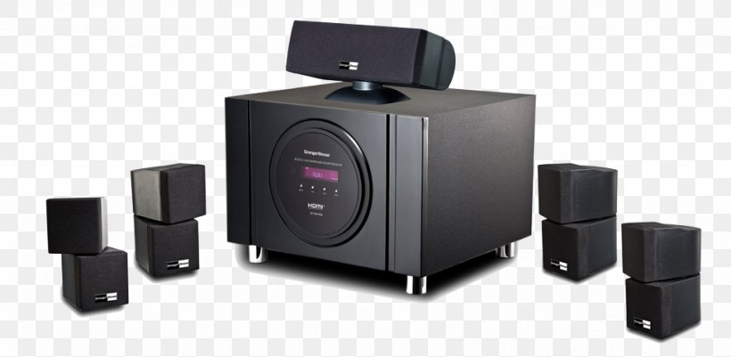 Subwoofer Home Theater Systems 5.1 Surround Sound Cinema, PNG, 974x477px, 51 Surround Sound, Subwoofer, Audio, Audio Equipment, Cinema Download Free