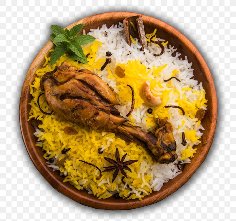 Hyderabadi Biryani Indian Cuisine Hyderabadi Cuisine Nihari, PNG, 768x768px, Biryani, Chicken As Food, Cuisine, Dampokhtak, Dish Download Free