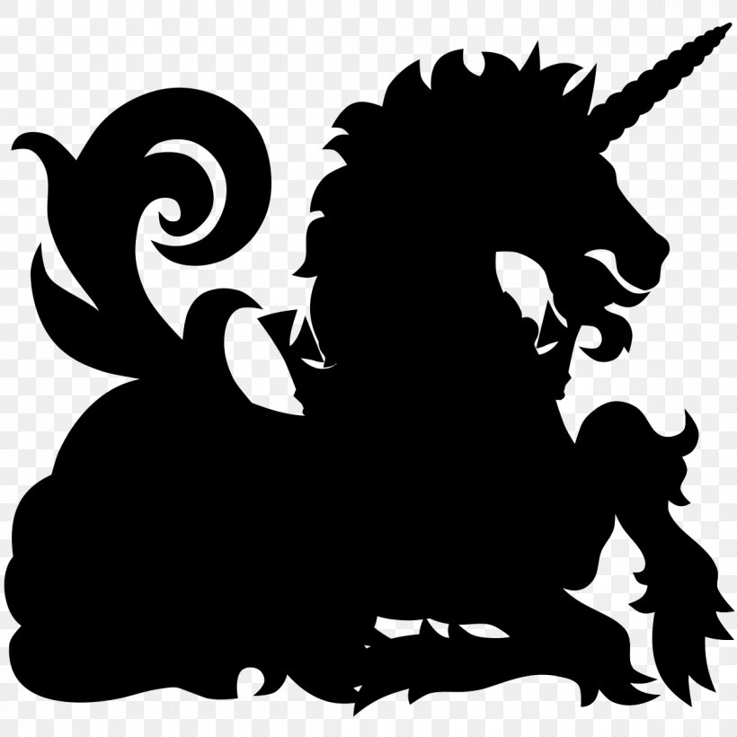 Mustang Unicorn Clip Art Silhouette Pattern, PNG, 1200x1200px, Mustang, Blackandwhite, Fictional Character, Head, Horse Download Free