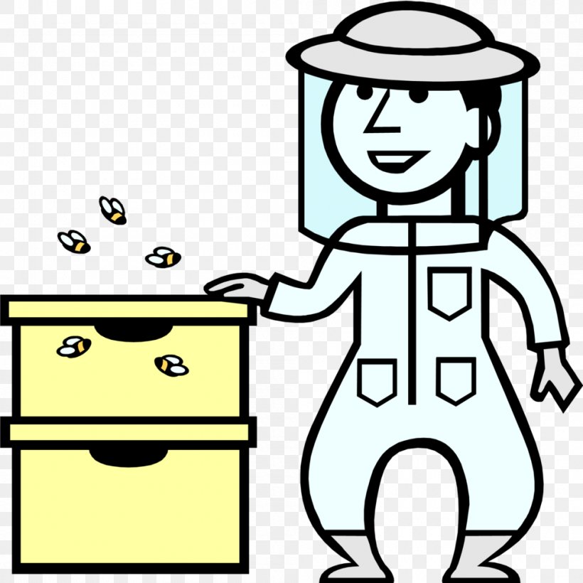 Clip Art Beekeeper Image, PNG, 1000x1000px, Bee, Area, Artwork, Beehive, Beekeeper Download Free