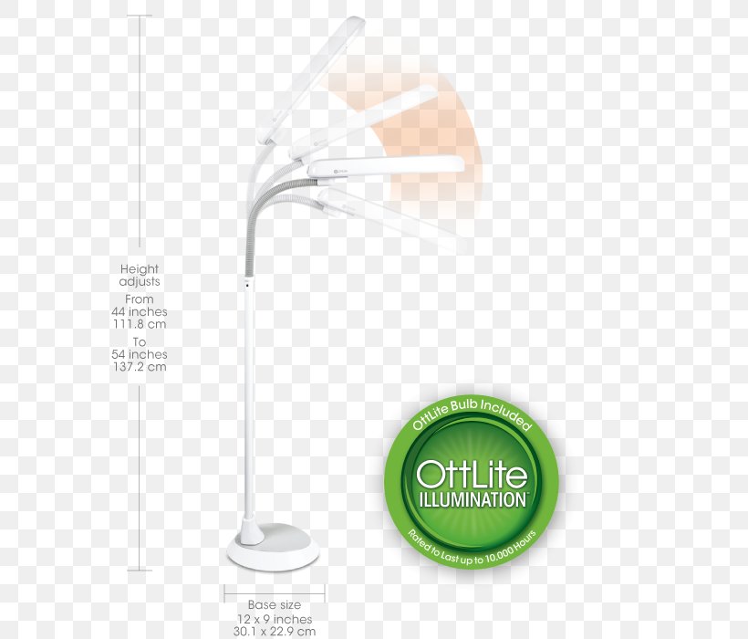 OttLite 8FTPN4 Lampe De Bureau Ott Lite Lighting, PNG, 700x700px, Ottlite 8ftpn4, Desk, Floor, Glare, Heat Download Free