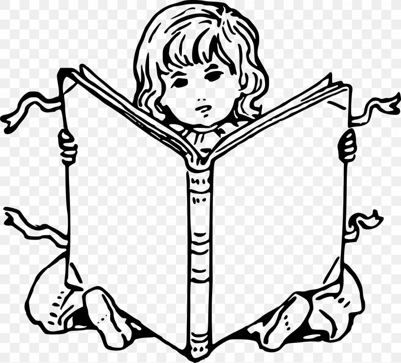 Reading Book Clip Art, PNG, 1920x1737px, Reading, Black And White, Book, Cartoon, Child Download Free