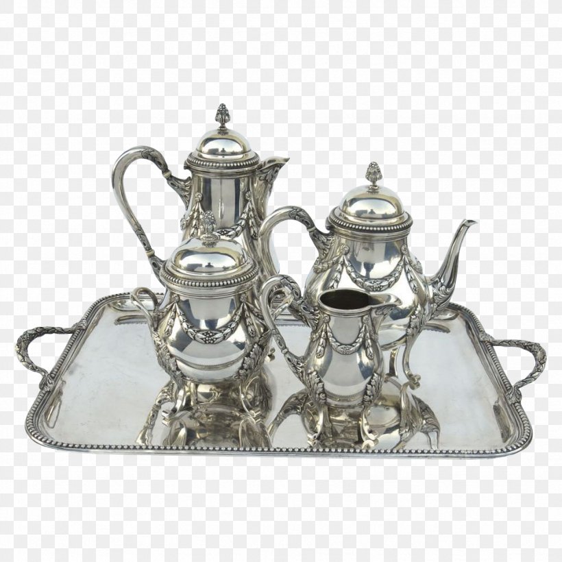 Tea Set Sterling Silver Jewellery, PNG, 973x973px, Tea, Antique, Brass, Costume Jewelry, Creamer Download Free