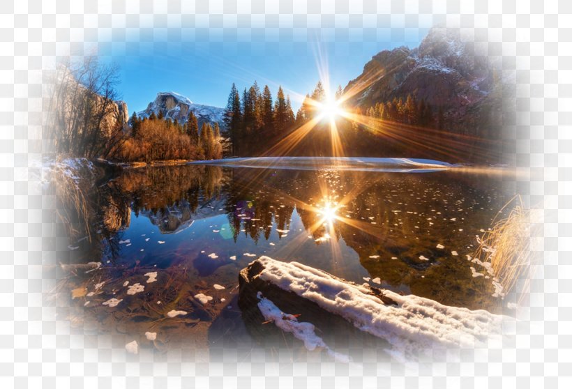 Yosemite National Park Nature Reflection Light High-definition Television, PNG, 800x558px, 4k Resolution, Yosemite National Park, Highdefinition Television, Landscape, Light Download Free