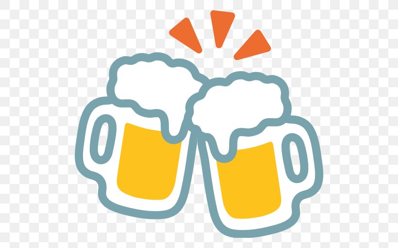 Beer Glasses Emoji Mug Drink, PNG, 512x512px, Beer, Alcoholic Drink, Android, Area, Beer Glasses Download Free