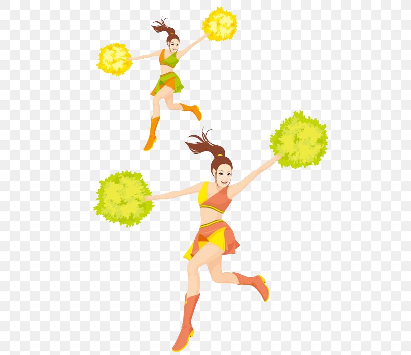 Cartoon Cheerleader Dance, PNG, 500x708px, Cartoon, Animation, Art, Cheerleader, Clothing Download Free