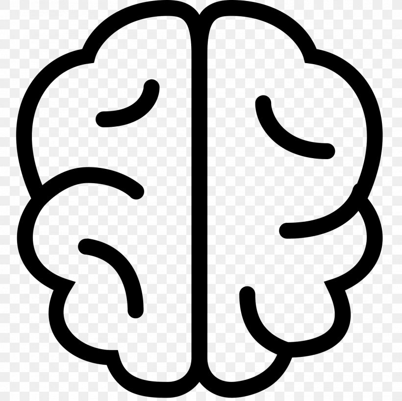 Brain Icon Design Clip Art, PNG, 1600x1600px, Brain, Black And White, Drawing, Face, Facial Expression Download Free