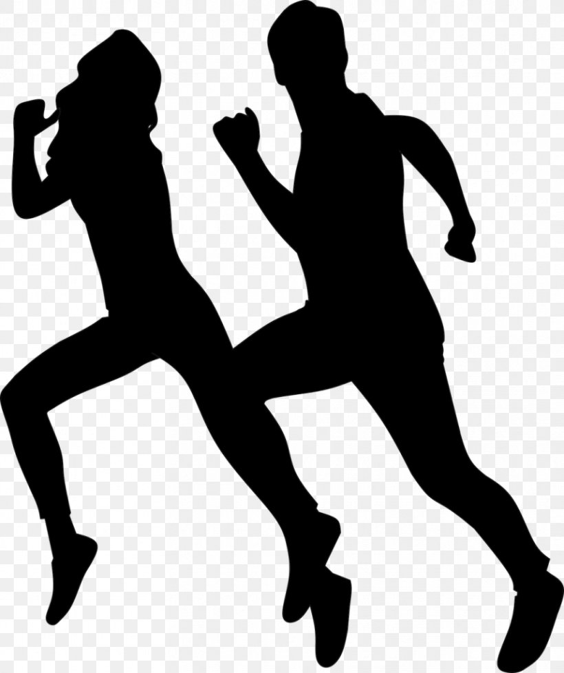Running Cartoon, PNG, 858x1024px, Wall Decal, Decal, Recreation, Running, Silhouette Download Free