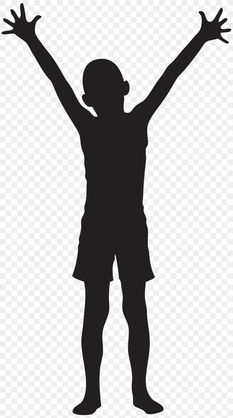 Silhouette Computer File, PNG, 4463x8000px, Silhouette, Arm, Black And White, Boy, Child Download Free