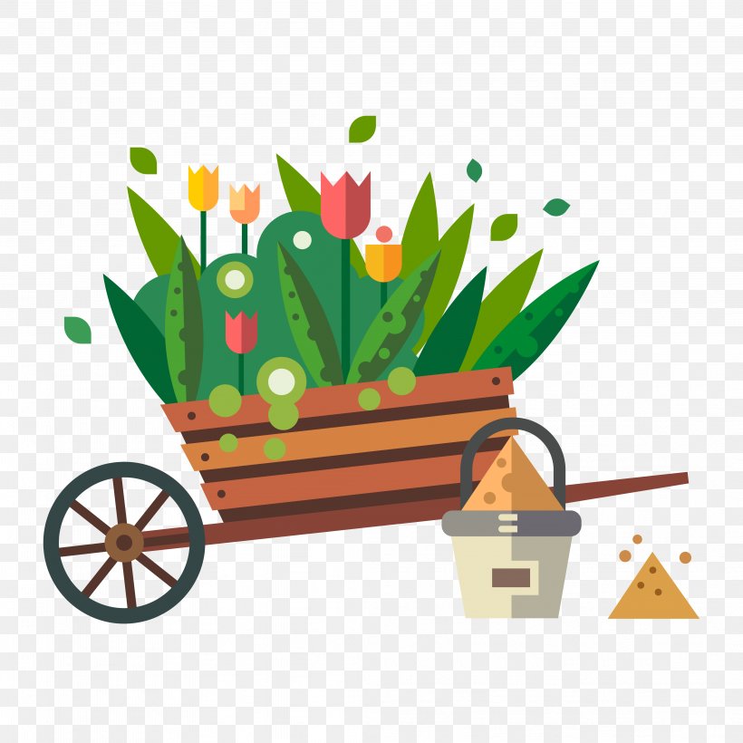 Garden Tool Landscaping, PNG, 4167x4167px, Garden Tool, Floral Design, Flower, Flowering Plant, Flowerpot Download Free