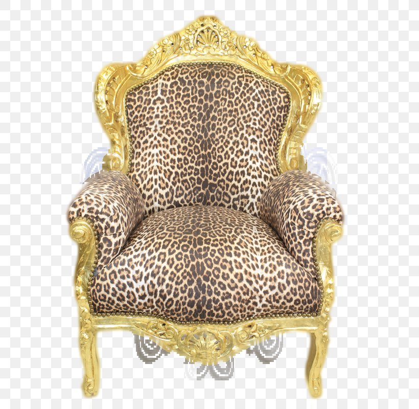Chair Leopard Baroque Fauteuil Panther, PNG, 800x800px, Chair, Antique, Baroque, Brass, Fauteuil Download Free