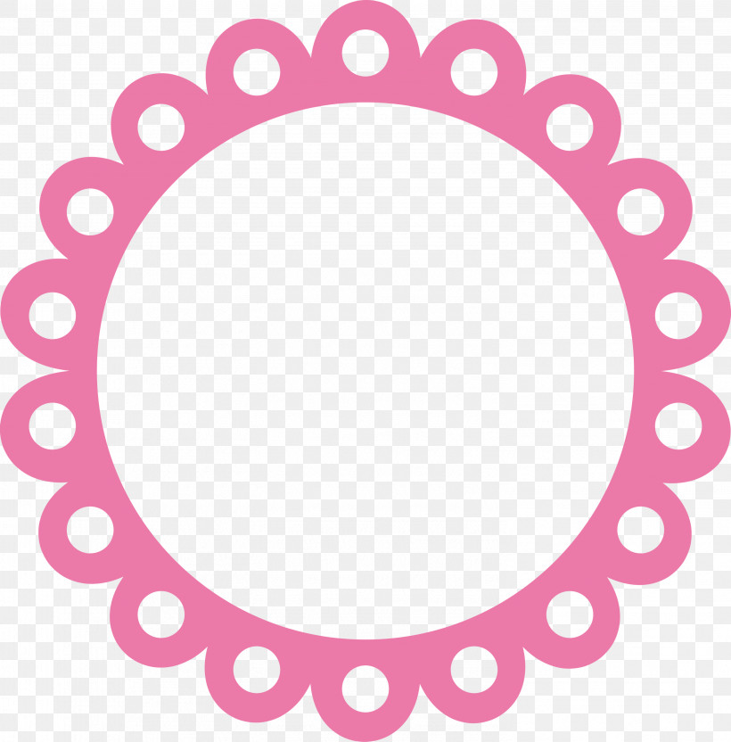 Monogram Frame, PNG, 2956x3000px, Monogram Frame, Circle, Magenta, Oval, Pink Download Free