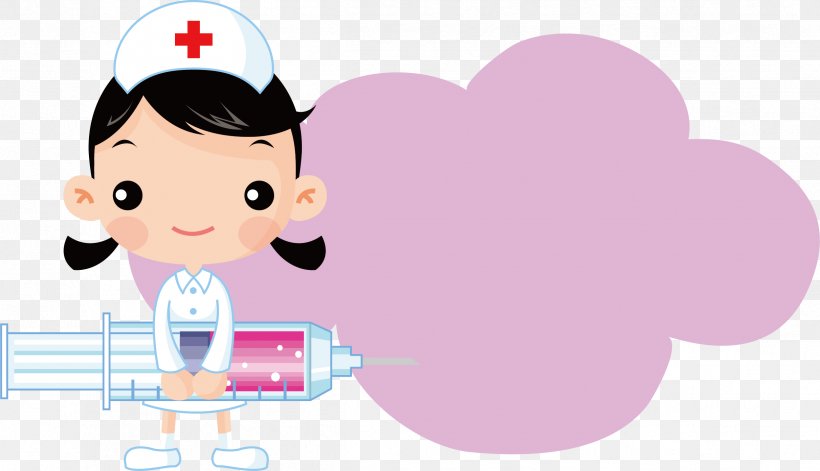 Nursing Syringe Nurse Injection, PNG, 2423x1394px, Watercolor, Cartoon,  Flower, Frame, Heart Download Free