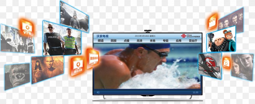 High-definition Television Smart TV, PNG, 2335x957px, Television, Advertising, Banner, Brand, Communication Download Free