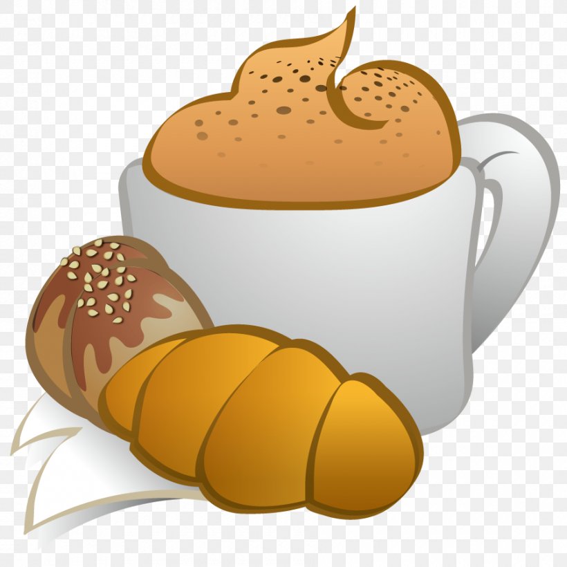 Coffee Croissant Breakfast Clip Art, PNG, 900x900px, Coffee, Break, Breakfast, Coffee Cake, Coffee Cup Download Free