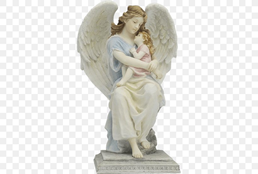 Guardian Angel Statue Angels Figurine, PNG, 555x555px, Watercolor, Cartoon, Flower, Frame, Heart Download Free